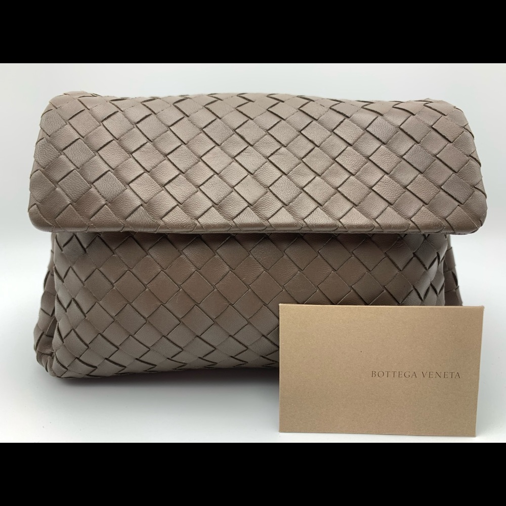 Bottega Veneta flap clutch